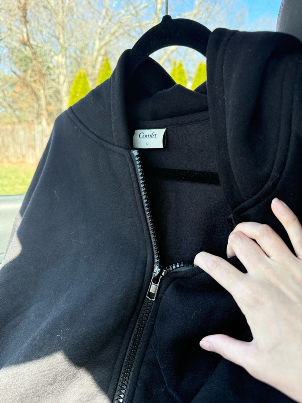 Classic Black Hooded Sweatshirt